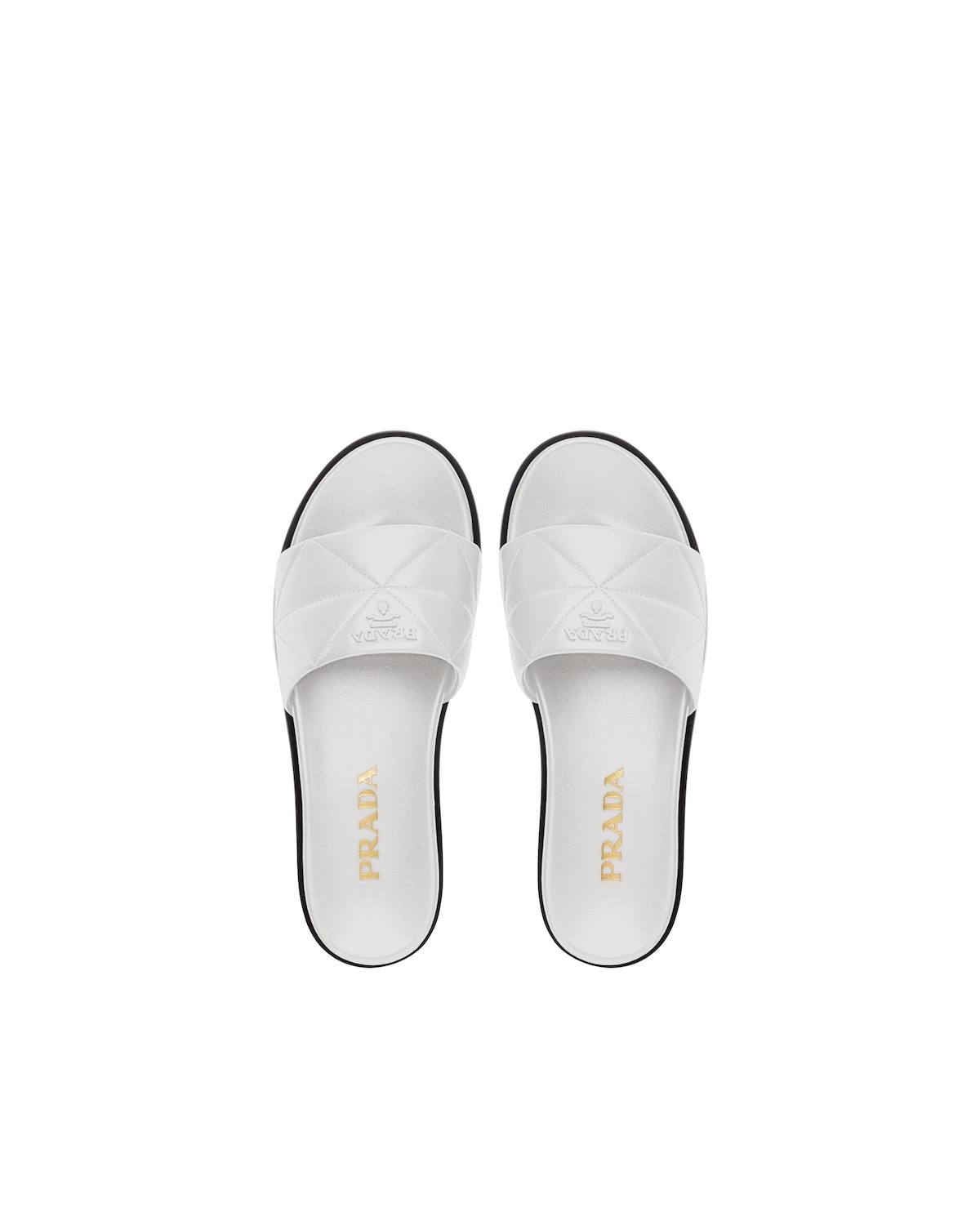 Nappa leather slides - 4