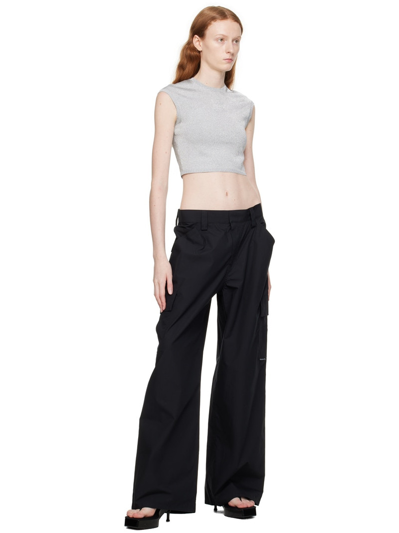 alexanderwang.t Silver Cropped T-Shirt outlook