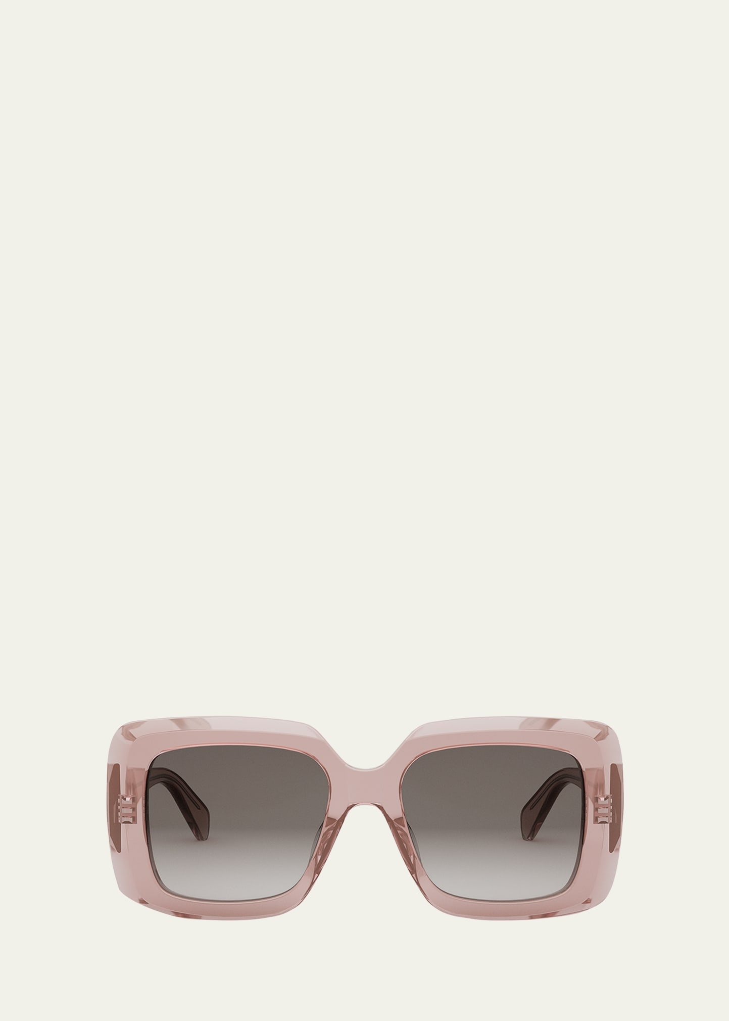Bold Three-Dot Acetate Square Sunglasses - 1