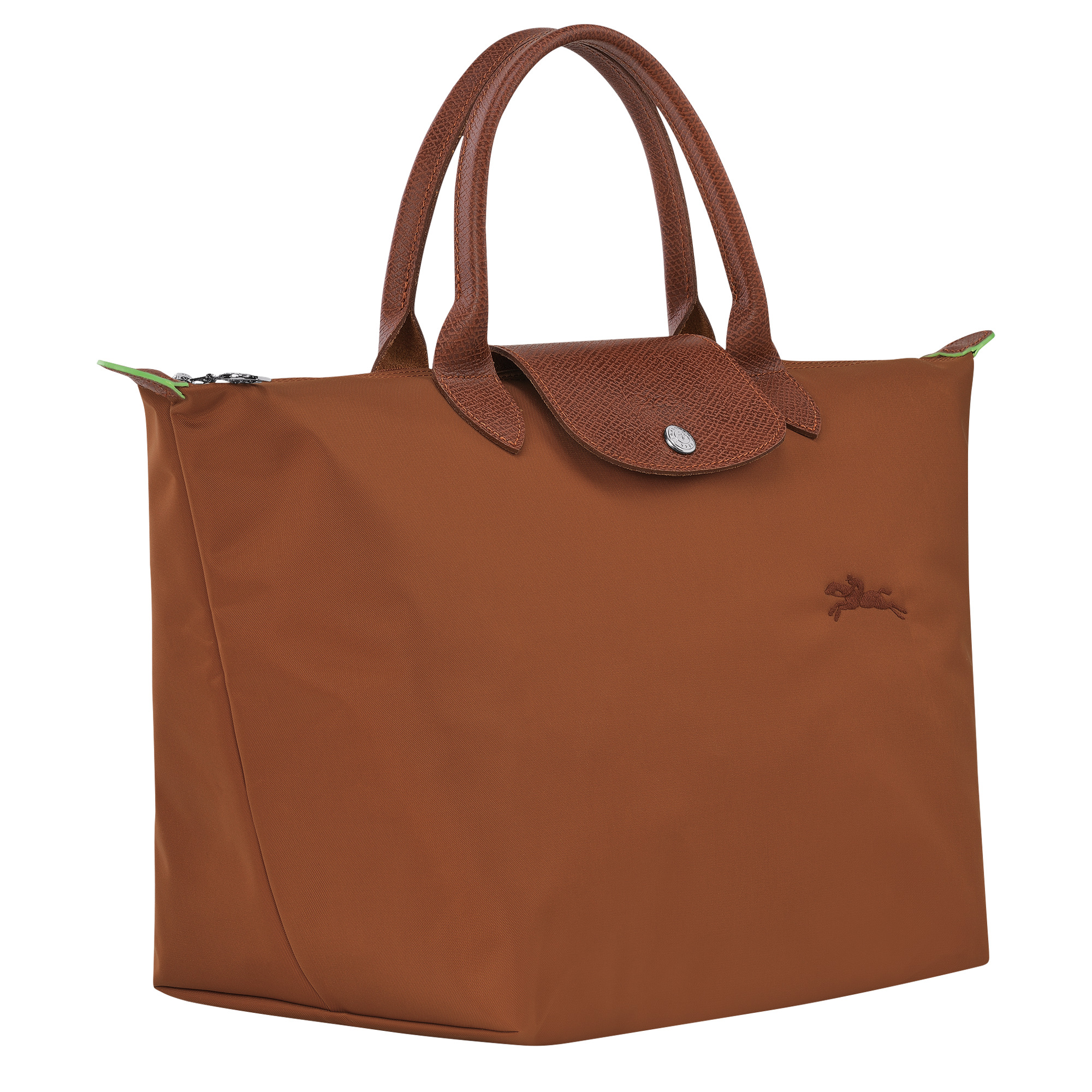 Le Pliage Green M Handbag Cognac - Recycled canvas - 3