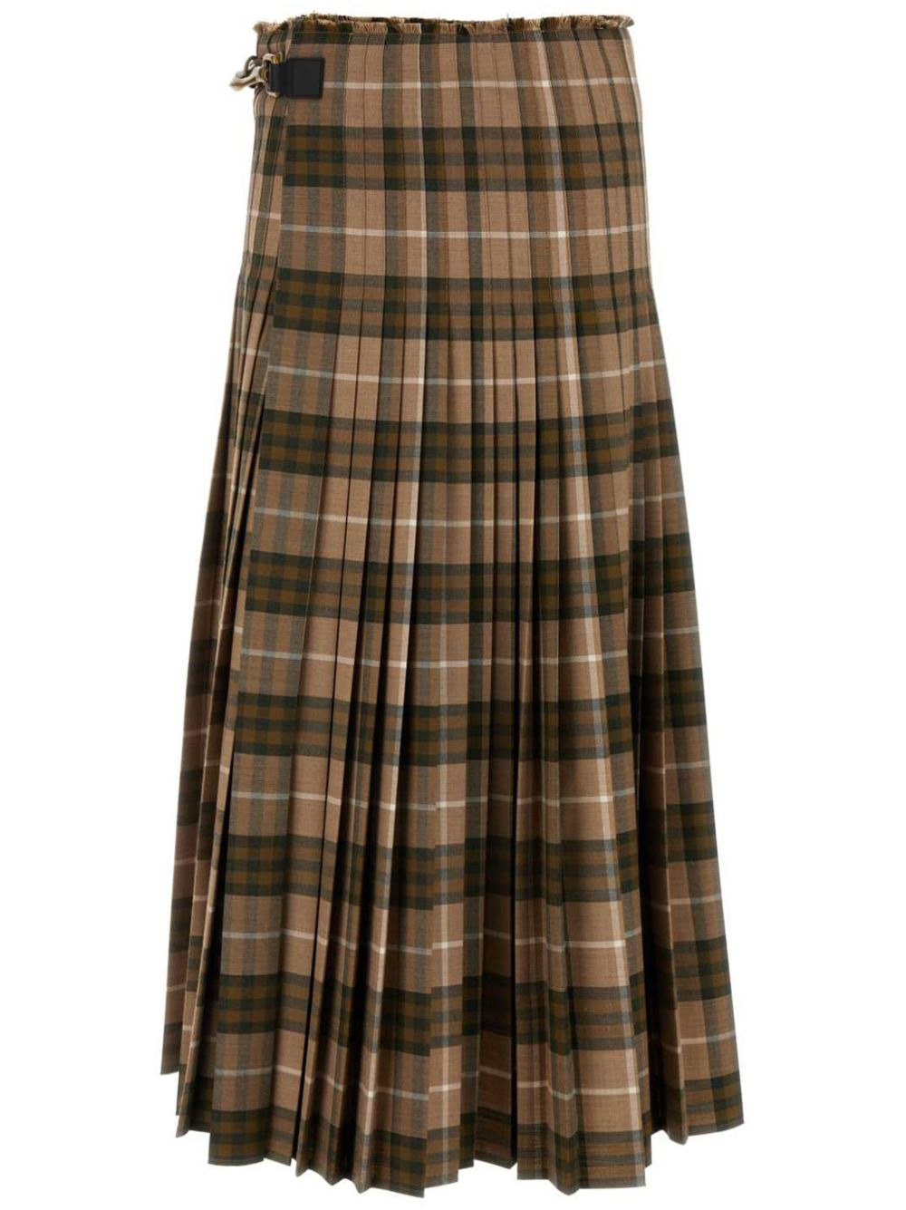 checked maxi skirt - 1