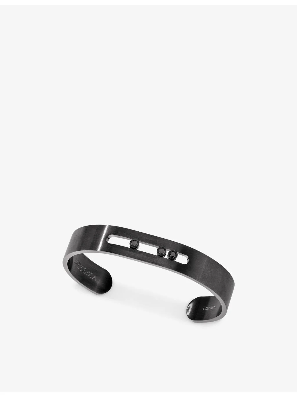 Move Titanium And 0.27ct Diamond Bangle Bracelet - 1