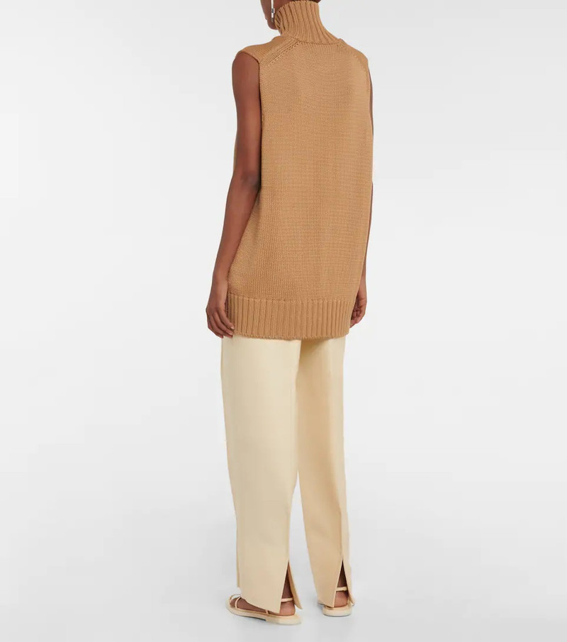 Turtleneck wool sweater vest 3