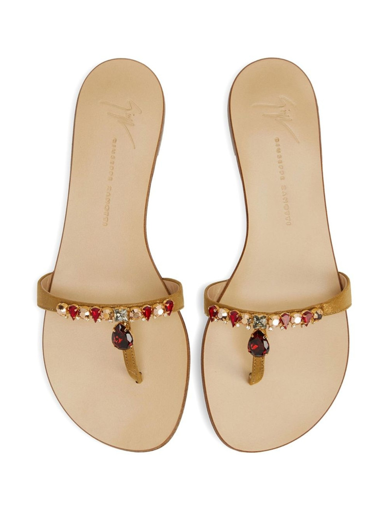 Katisha embellished thong sandals 3
