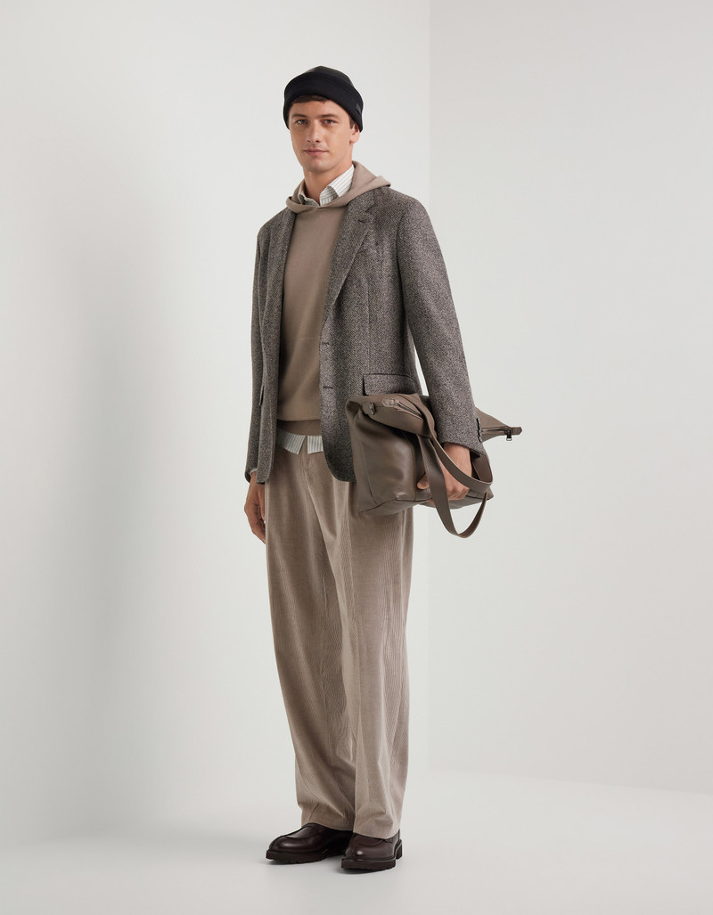 Canali BEIGE AND GREY WOOL BLEND JACKET outlook