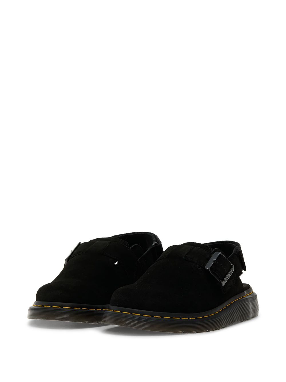 Jorge II Suede Slingback Mules "Black" - 2