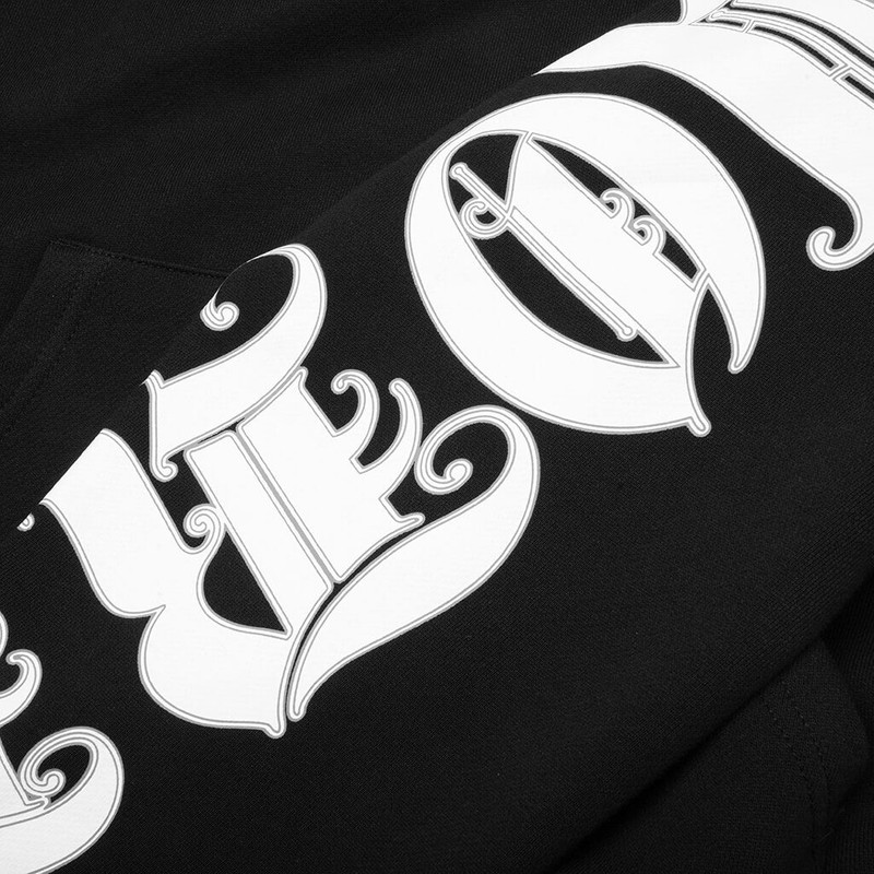 OLD ENGLISH HOODIE - BLACK 5