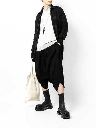 Julius high-neck zip-up cardigan outlook