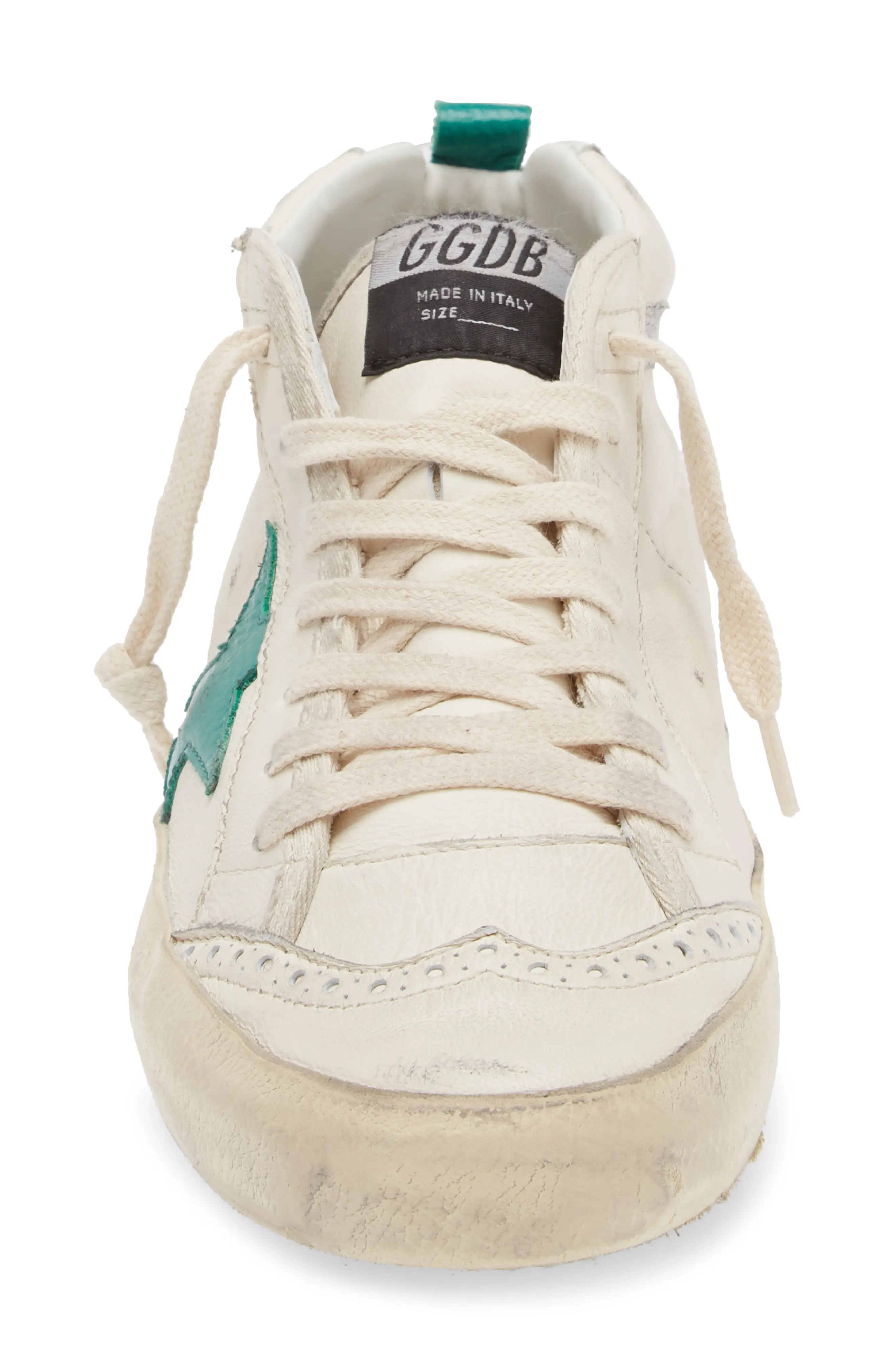 Midstar Sneaker in White/Green - 4