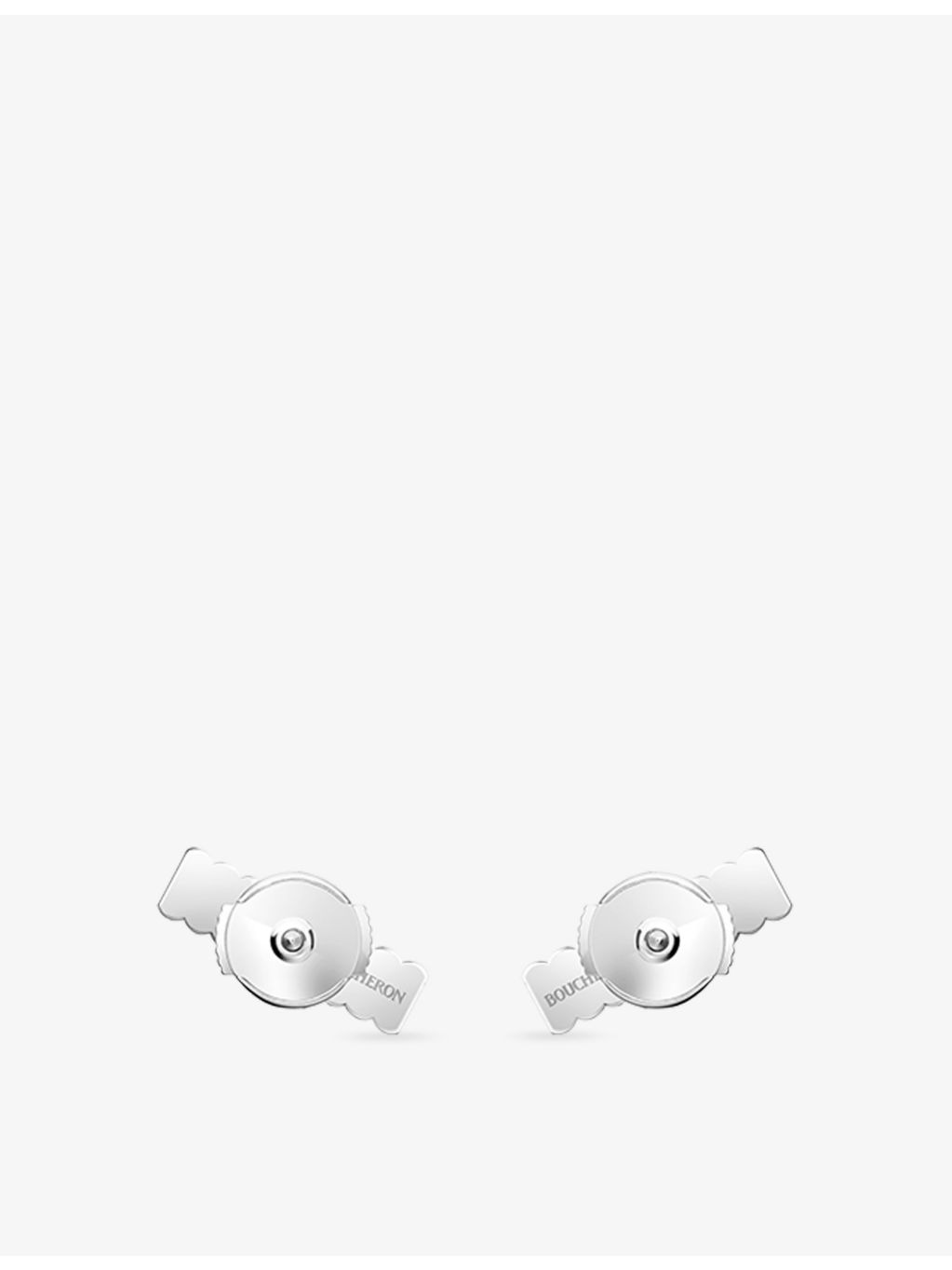 Quatre Grosgrain 18ct White-Gold Stud Earrings - 4