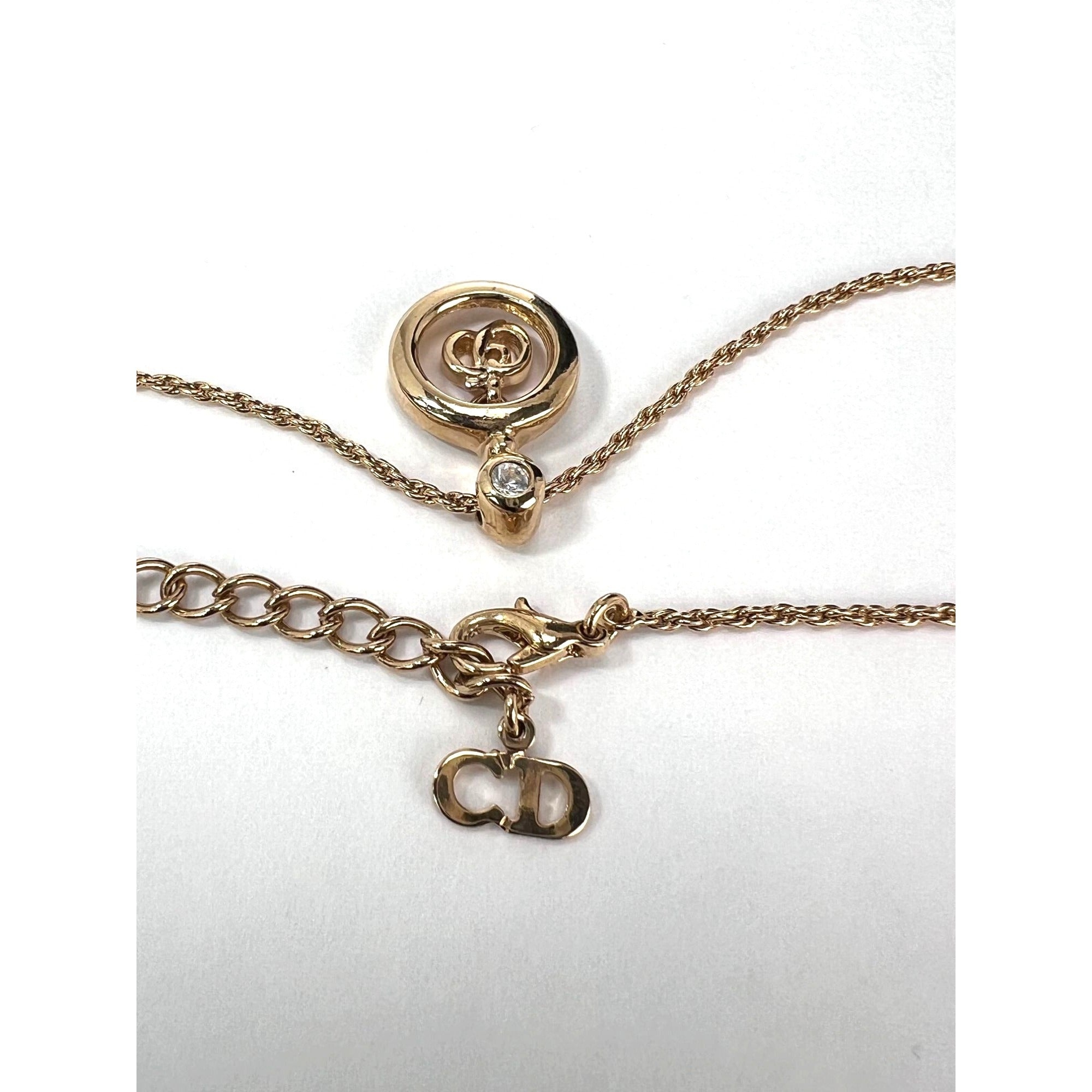 Christian Dior Multi Star Adjustable Silver Finish Necklace - 7
