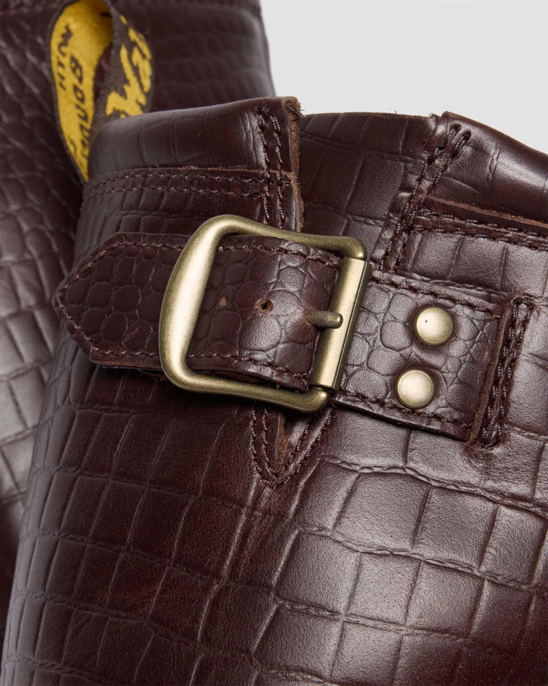 Anistone Hi Reptile Emboss Pull Up Boots 4
