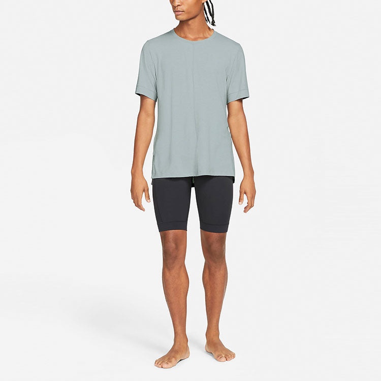 Nike Men's Nike Yoga Dri-FIT Yoga Exercise Quick Dry Short Sleeve