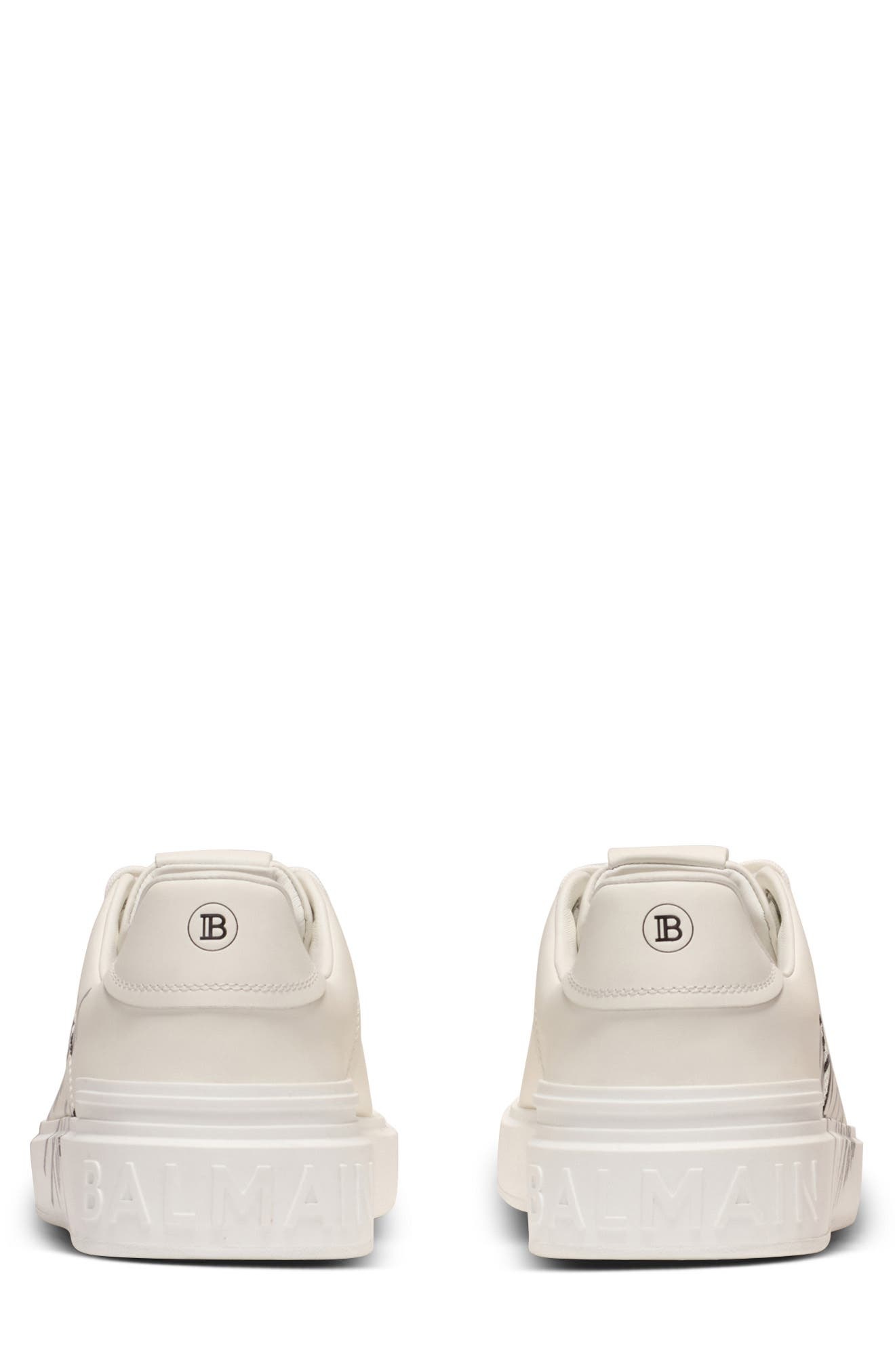 Balmain B-Court Low Top Sneaker in White at Nordstrom - 7