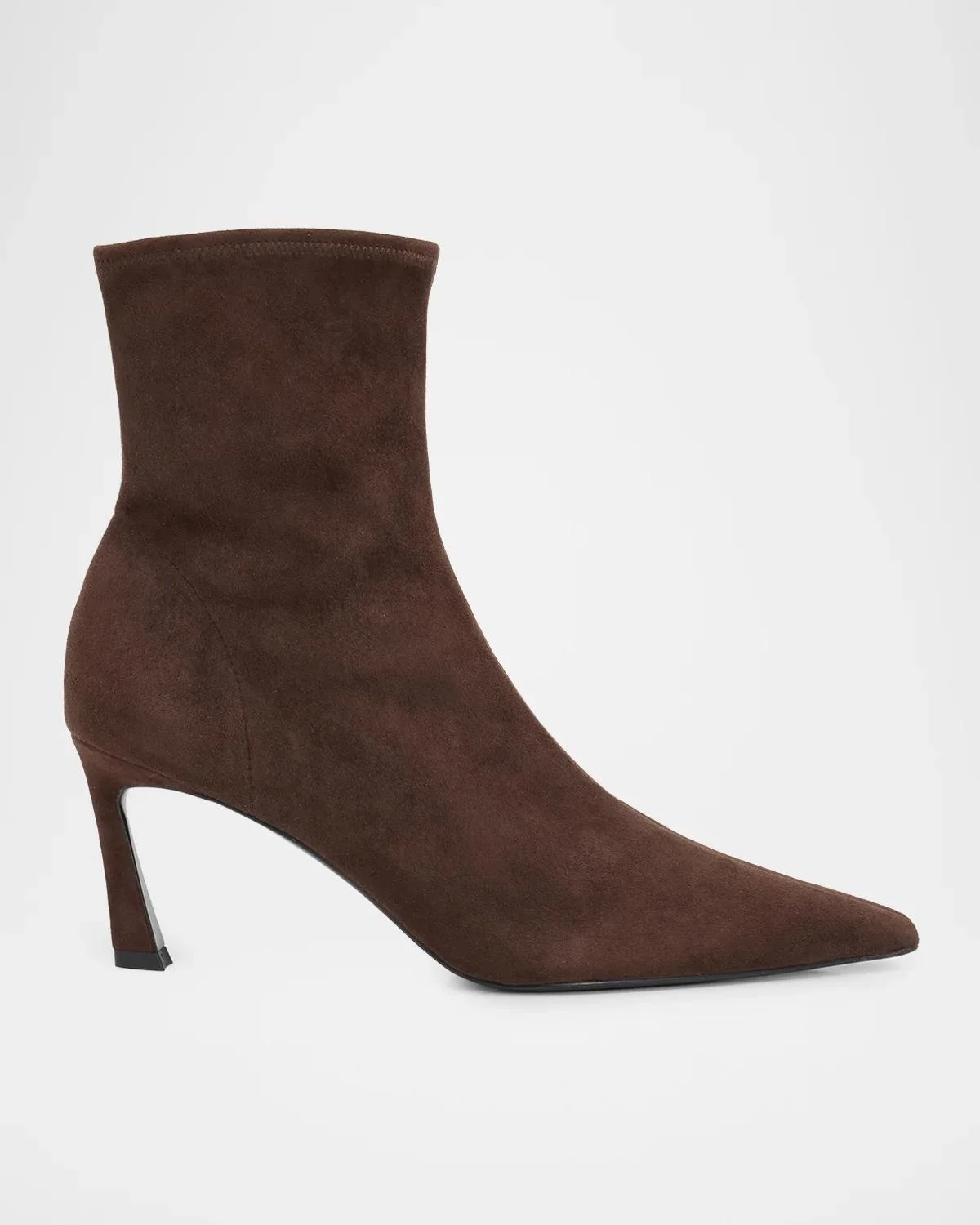 95mm Kayla Stretch Suede Ankle Boots - 1