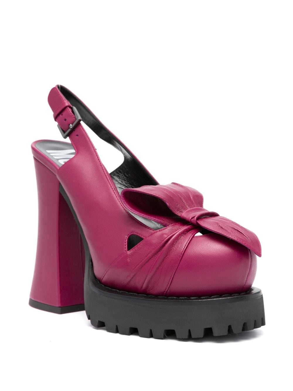 130mm leather slingback pumps - 2