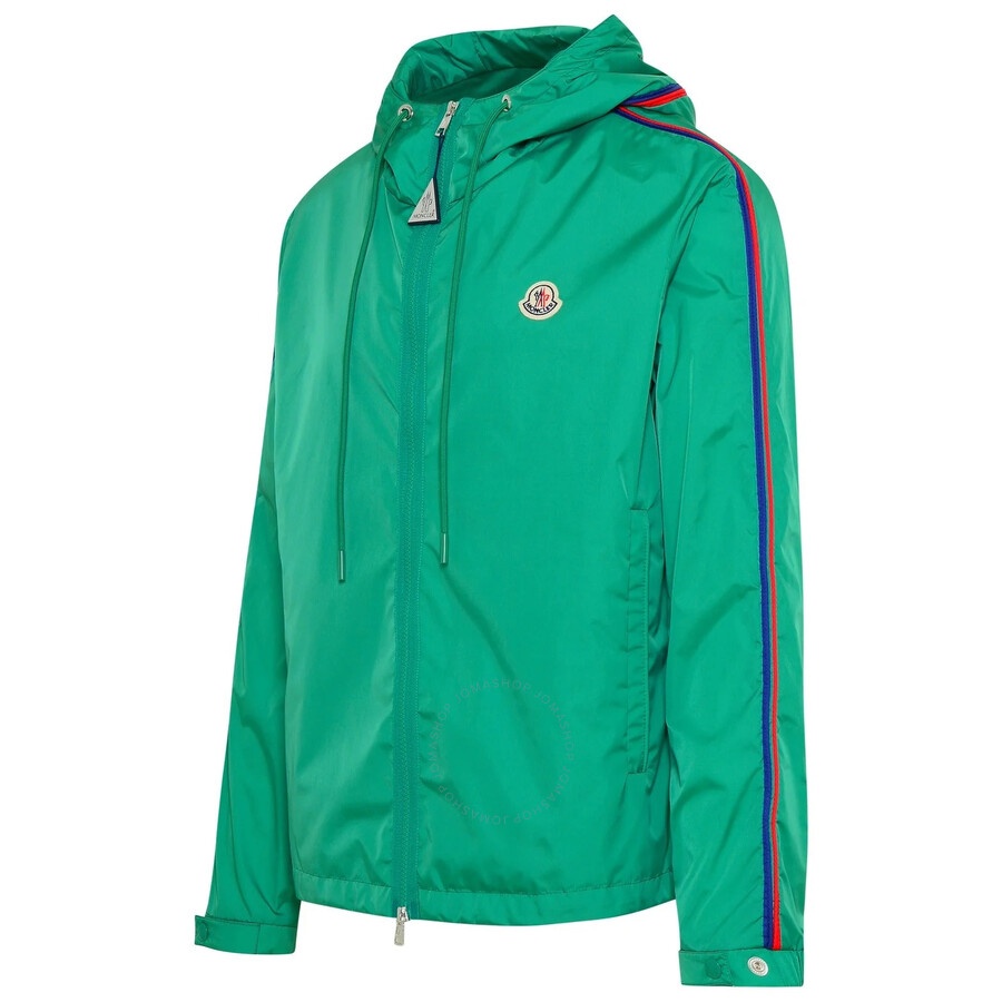 Moncler Men's Medium Green Hattab Hooded Rain Jacket - 6