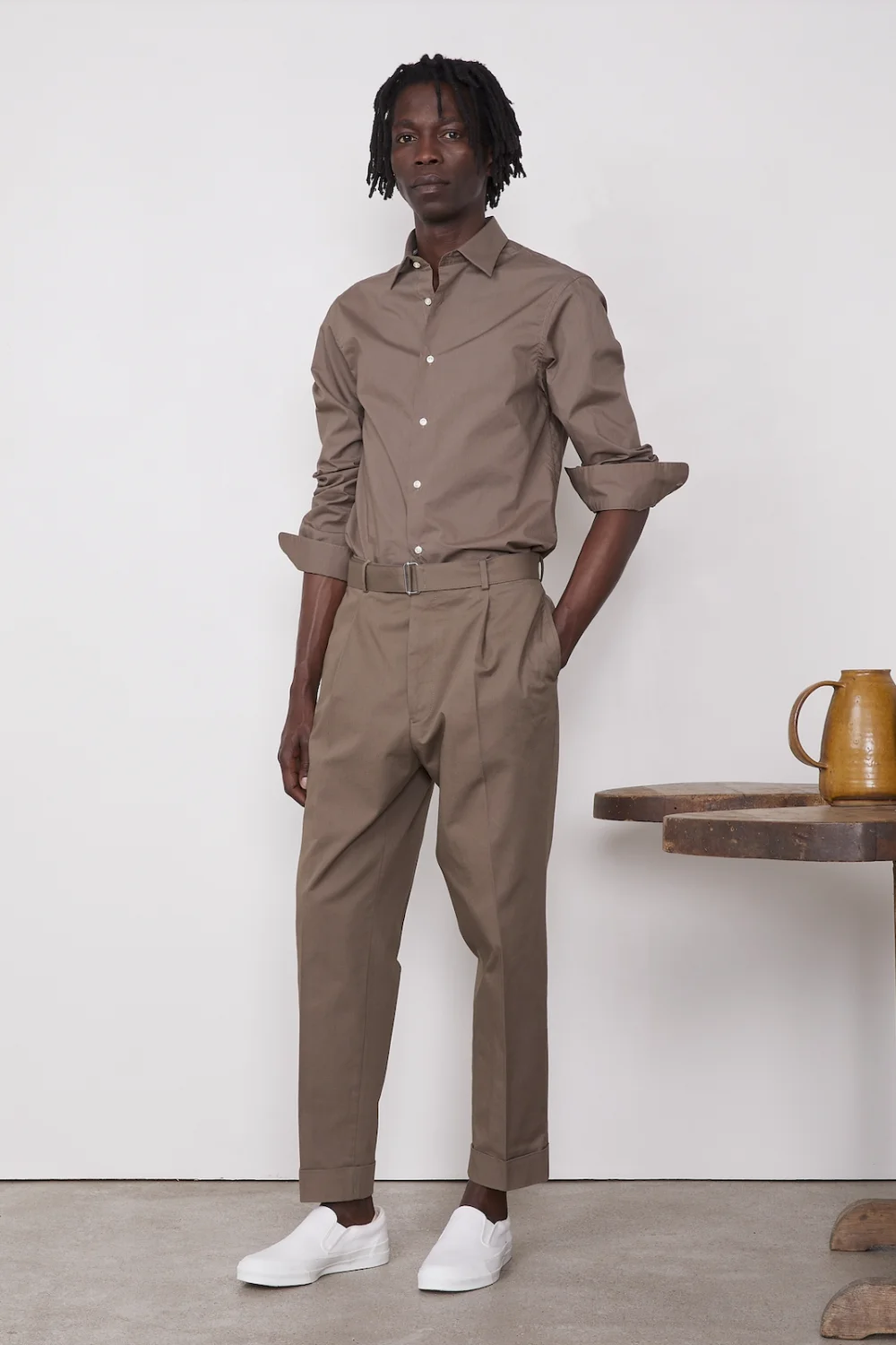 Eloi Shirt Taupe - 1