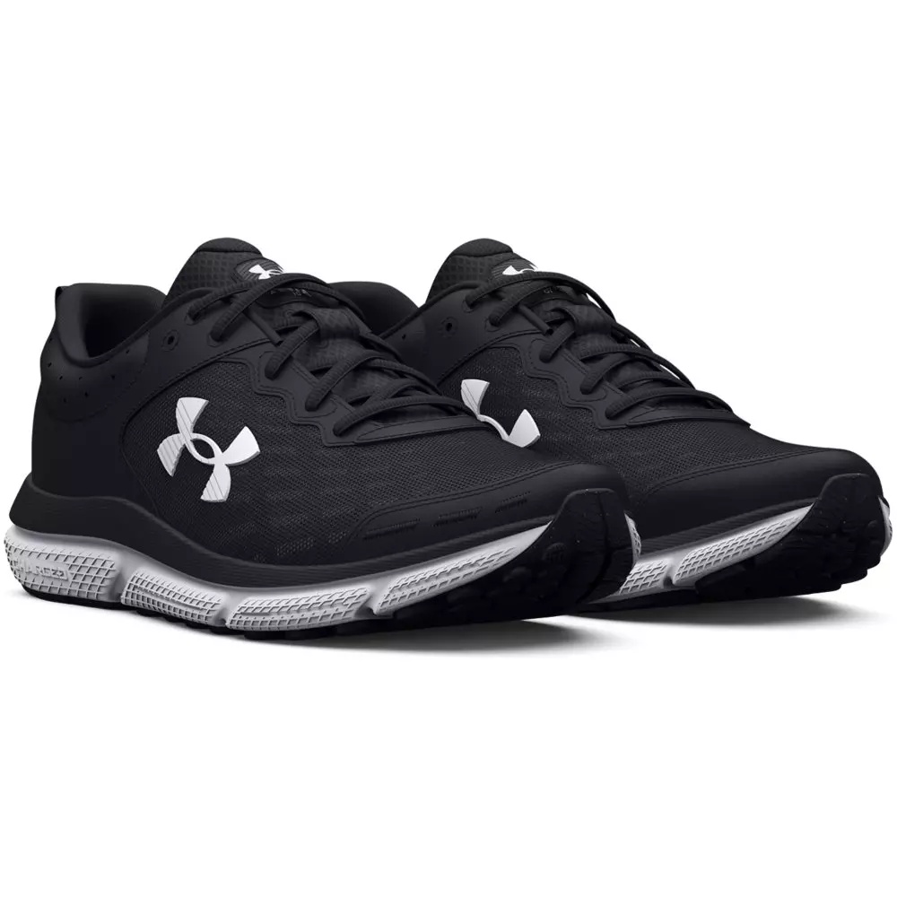 Charged Assert 10 "Black/White" Women's Running Shoe - 5