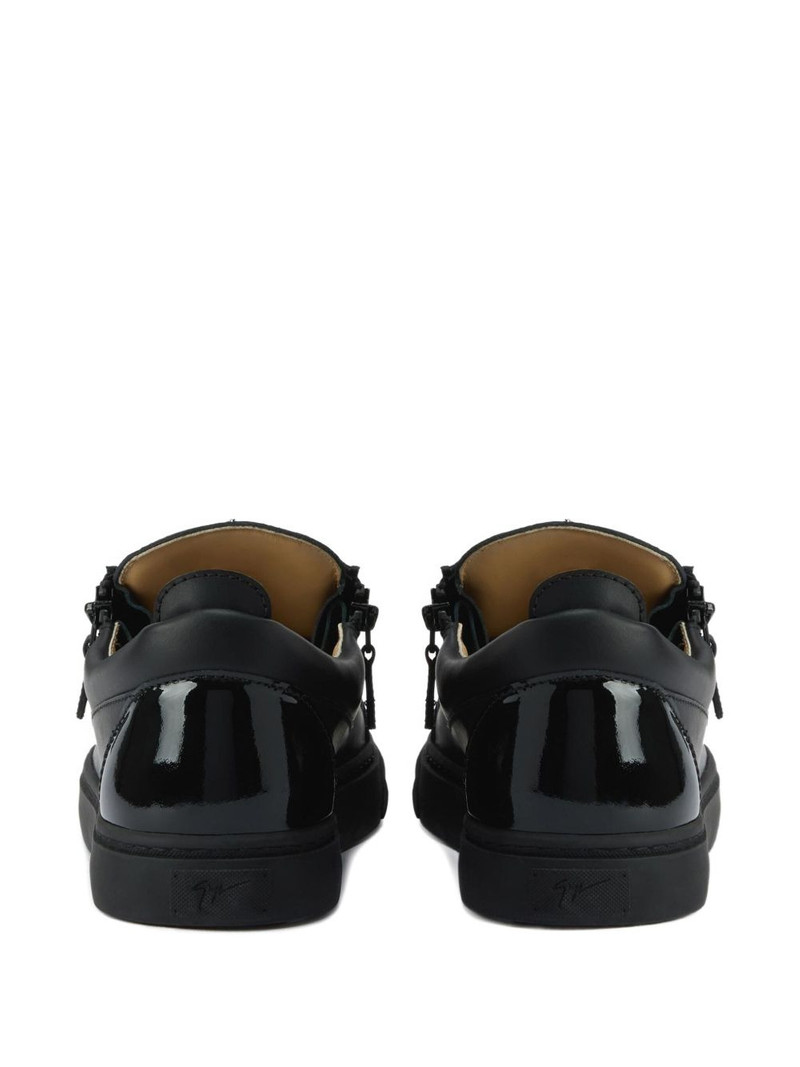 Frankie zip-detail 가죽 운동화 3