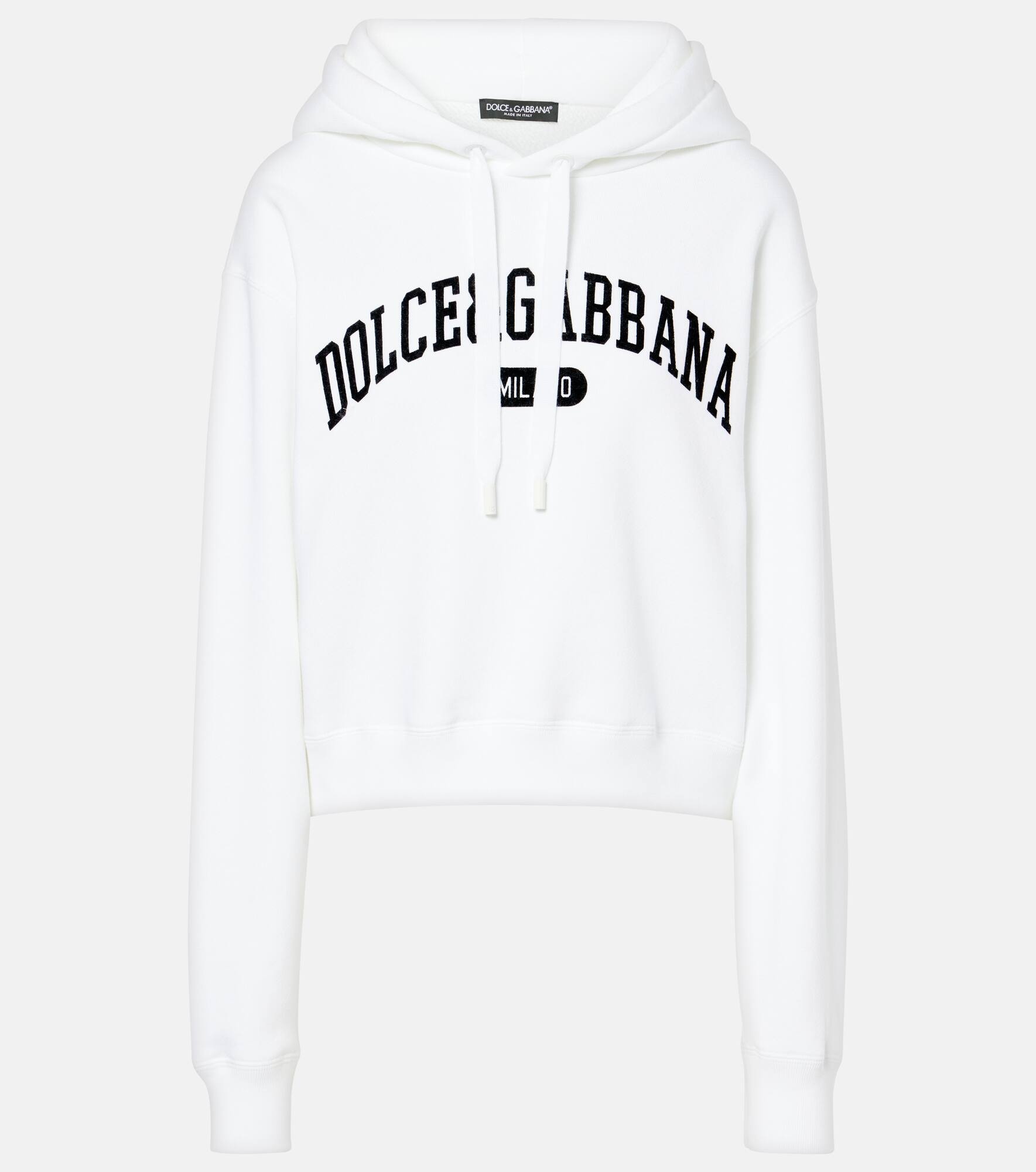 Logo cotton hoodie - 1