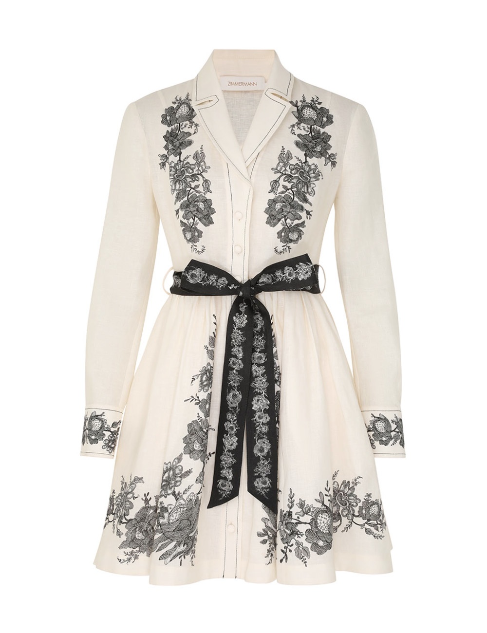 【Zimmermann】SHIRT MINI DRESS シンプル シャツ ミニドレス Zimmermann】SHIRT MINI DRESS シンプル シャツ ミニドレス