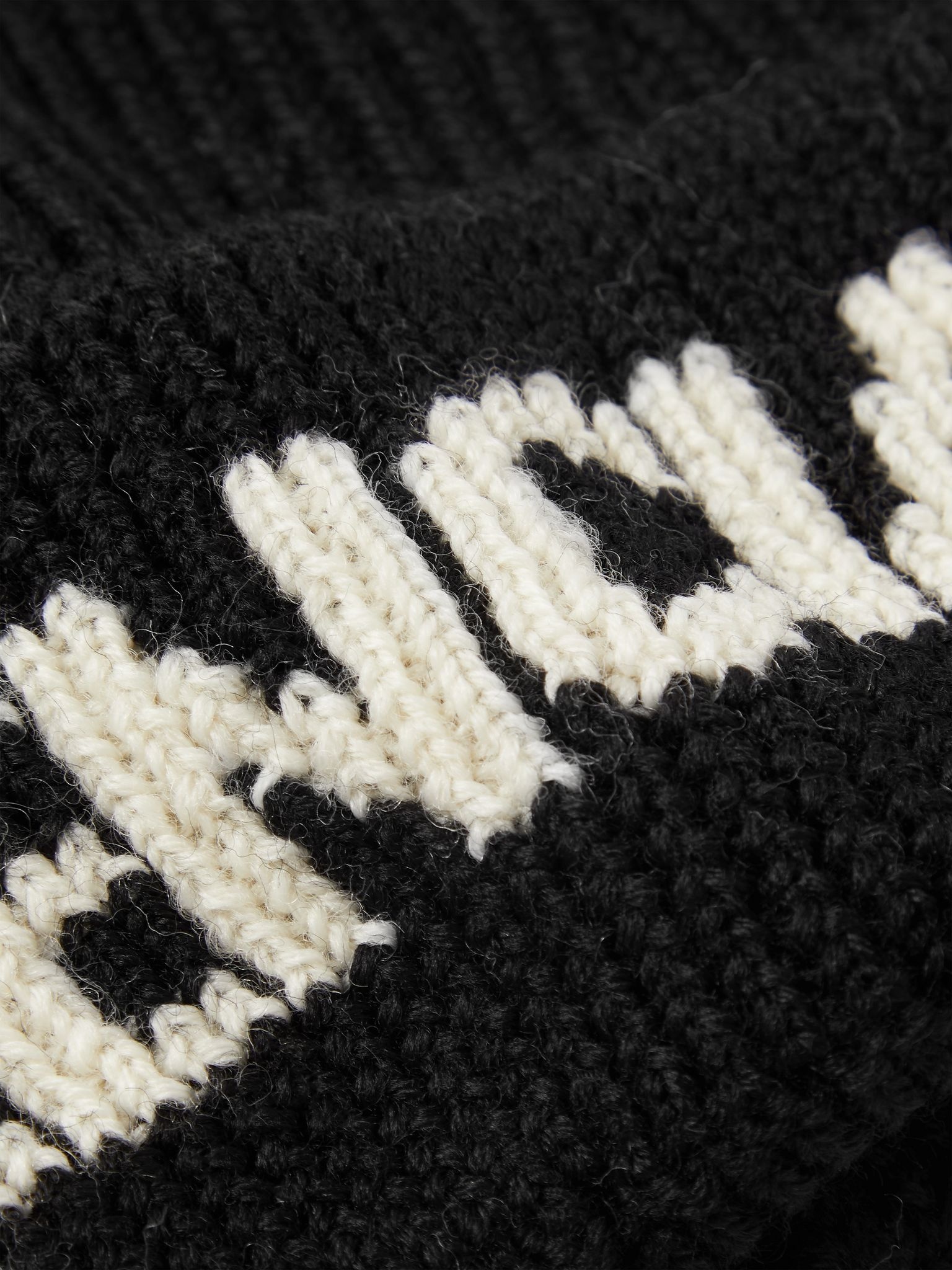 Logo-Jacquard Ribbed Wool-Blend Beanie - 3