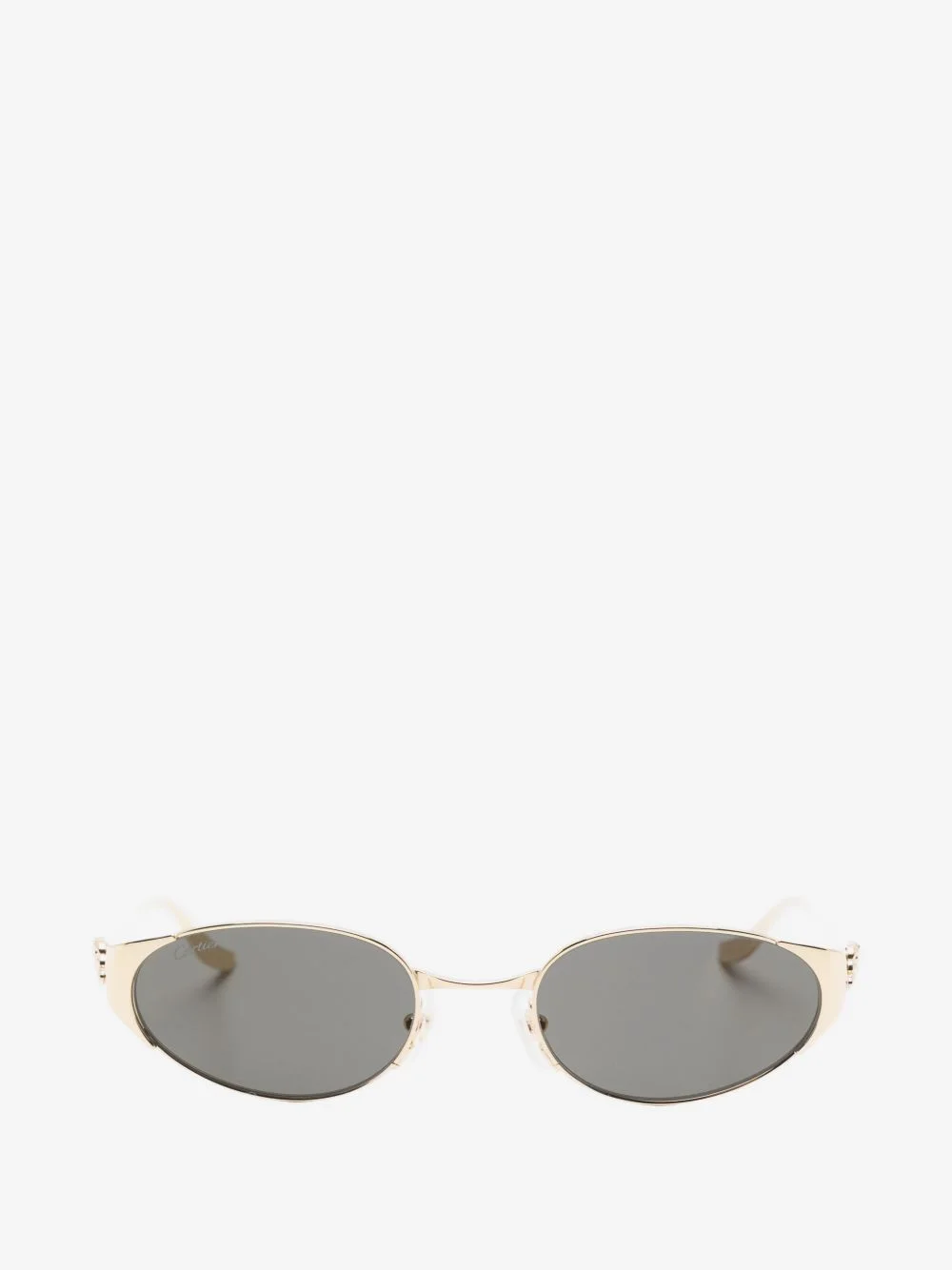 oval-frame sunglasses - 1