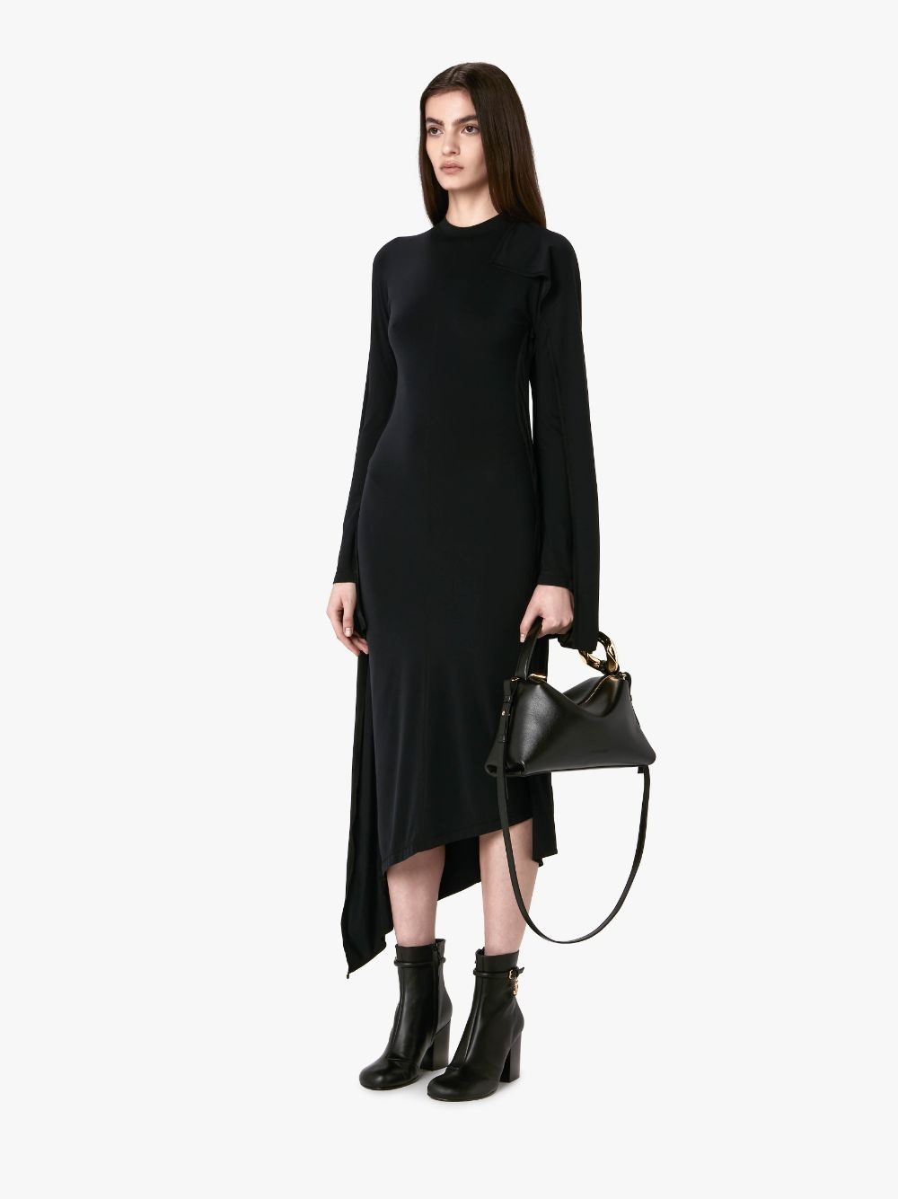LONG SLEEVE LAYERED DRESS - 4