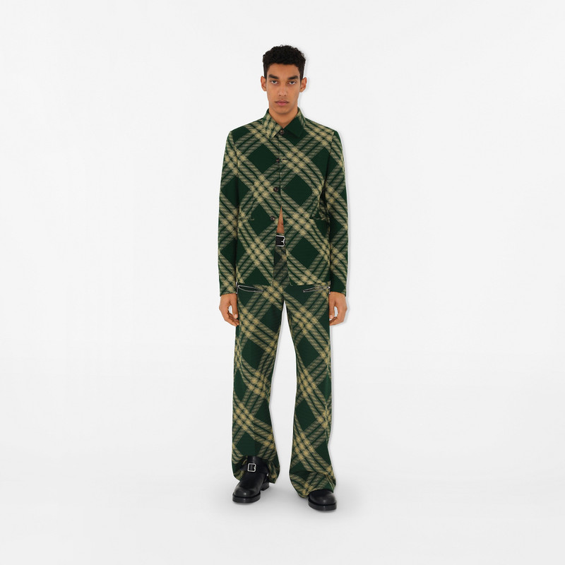 Burberry Check Wool Trousers outlook