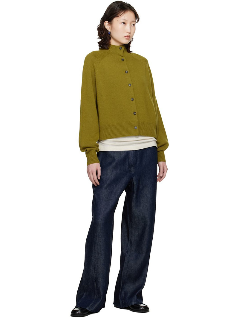 CORDERA Green Merino Wool Perkins Cardigan outlook