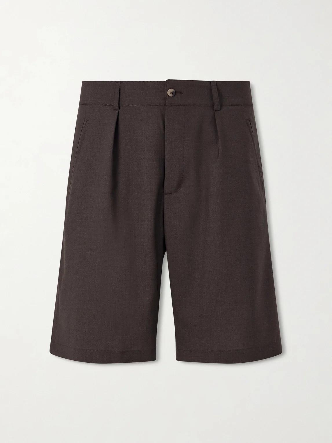 Naturalist Straight-Leg Wool Shorts - 1