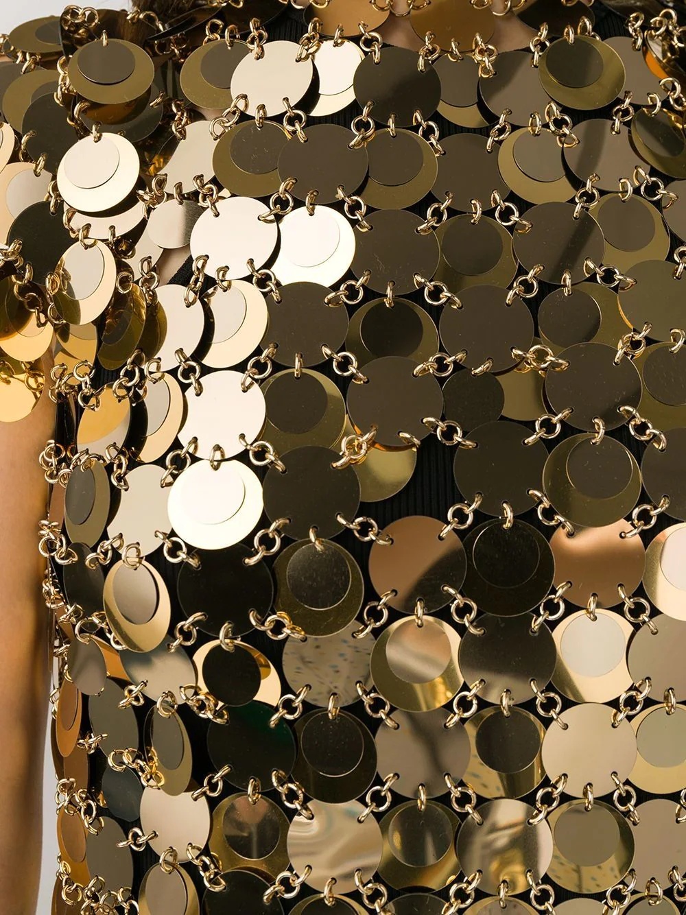 sequin chainmail T-shirt - 5