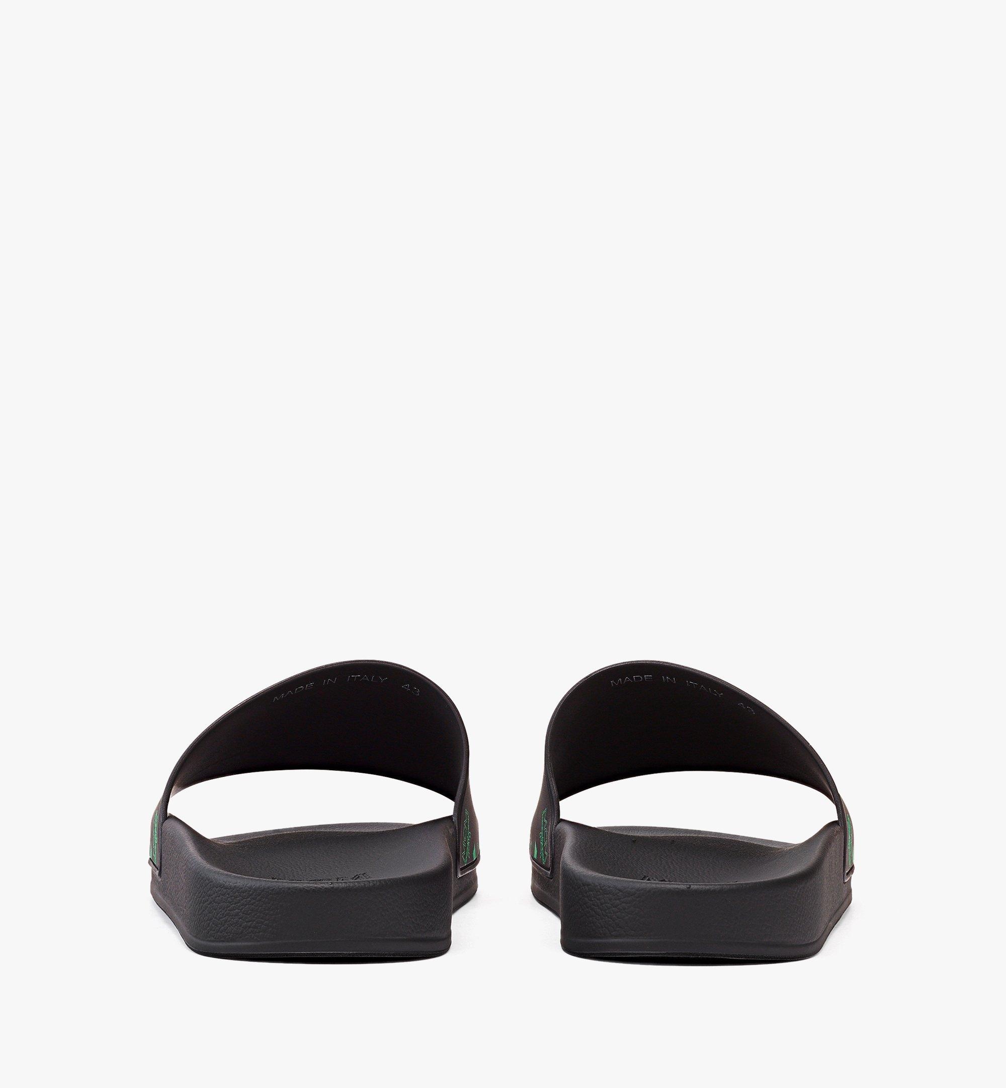 Men’s Color Splash Monogram Print Rubber Slides - 5