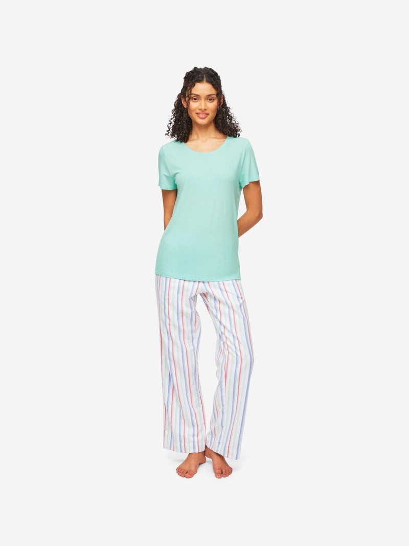 Derek Rose Women's T-Shirt Lara Micro Modal Stretch Mint outlook
