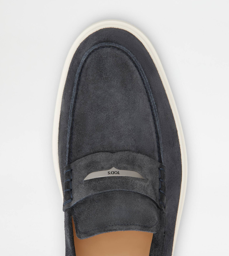 LOAFERS IN SUEDE - BLUE 5