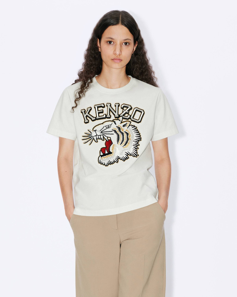 'Varsity Tiger' loose embroidered T-shirt. 3