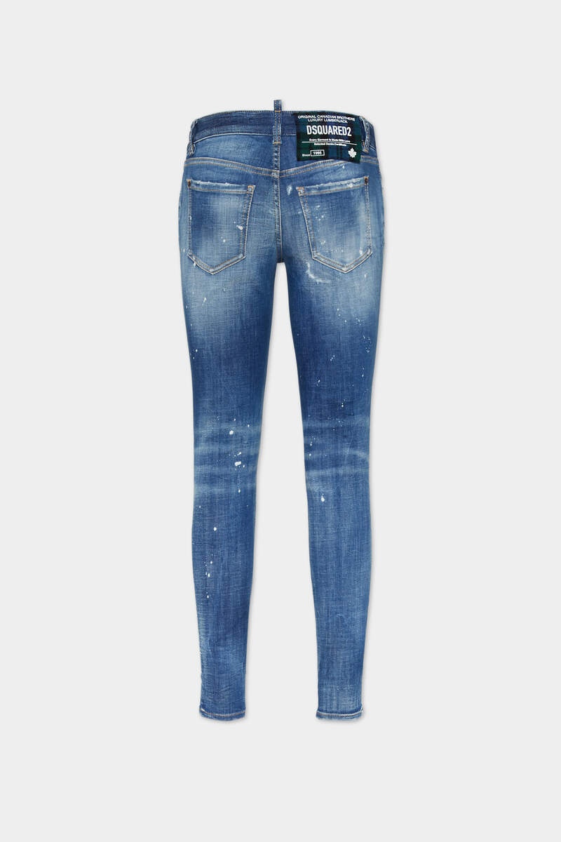 LIGHT HERITAGE WASH MEDIUM WAIST TWIGGY JEANS - 2
