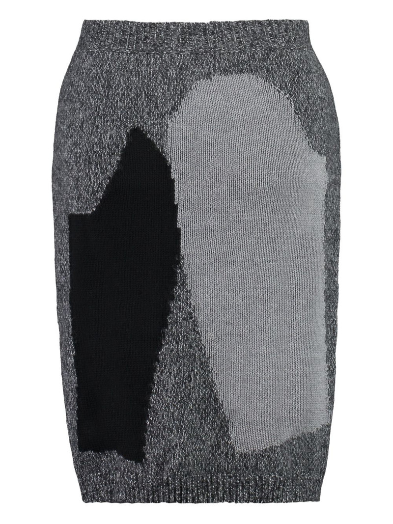 Moschino asymmetric knit skirt outlook
