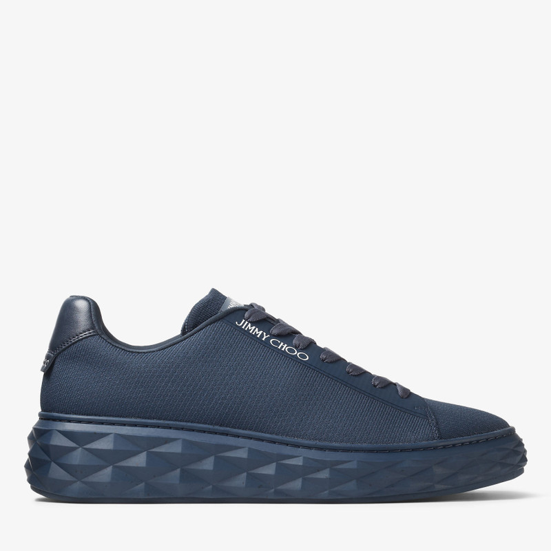 Diamond Light Maxi M Navy Knit Trainers 1