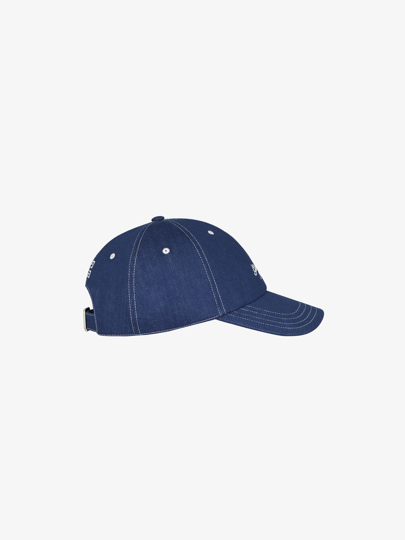 Givenchy GIVENCHY EMBROIDERED CAP IN DENIM outlook