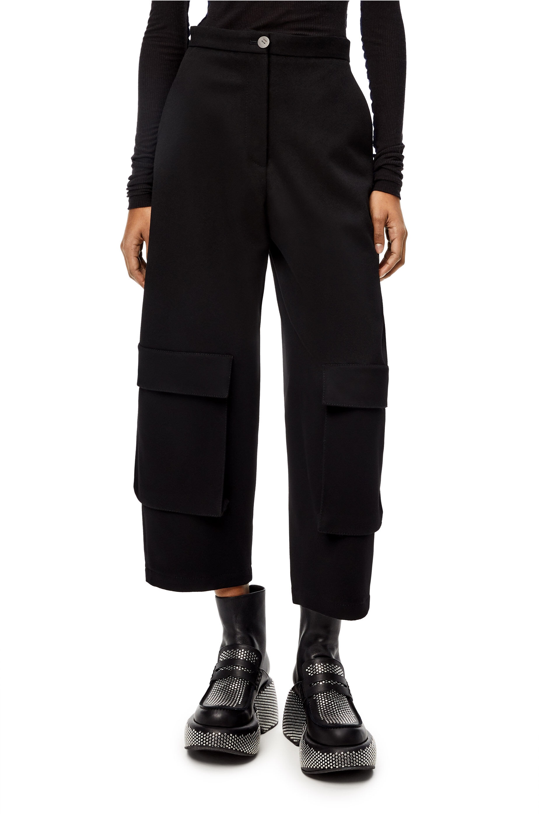 Cargo trousers in wool - 3