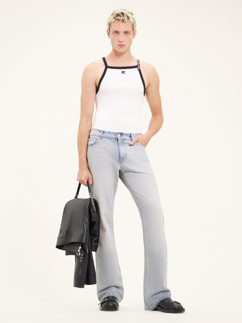 courrèges 70'S BOOTCUT DENIM PANTS outlook