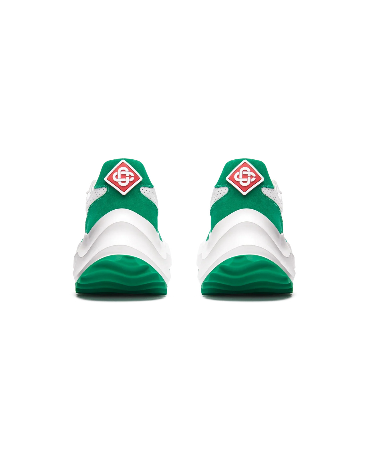Mens Atlantis White & Red Sneaker - 8
