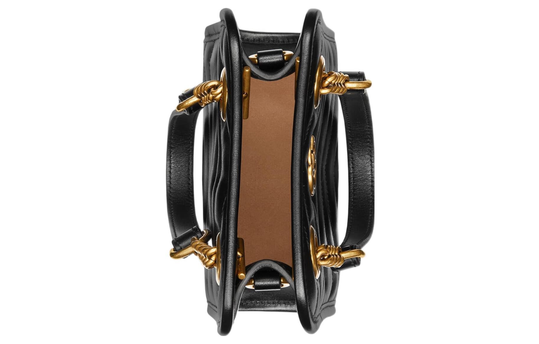 (WMNS) Gucci GG Marmont Matelasse Mini Bag 'Black' 696123-DTDHT-1000 - 5
