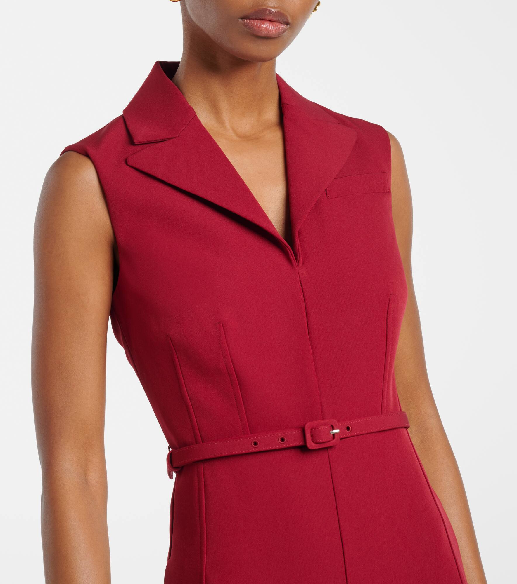 Crêpe midi dress - 4