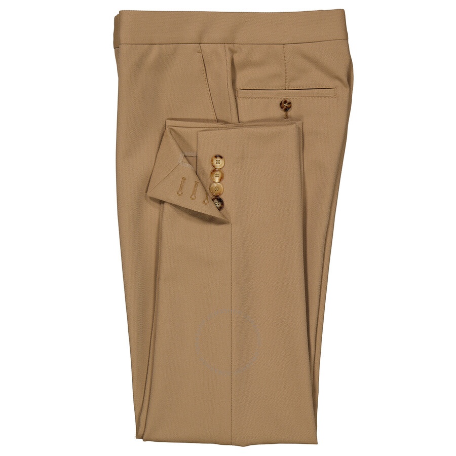Burberry Straight Fit Wool Blend Tailored Trousers - 7
