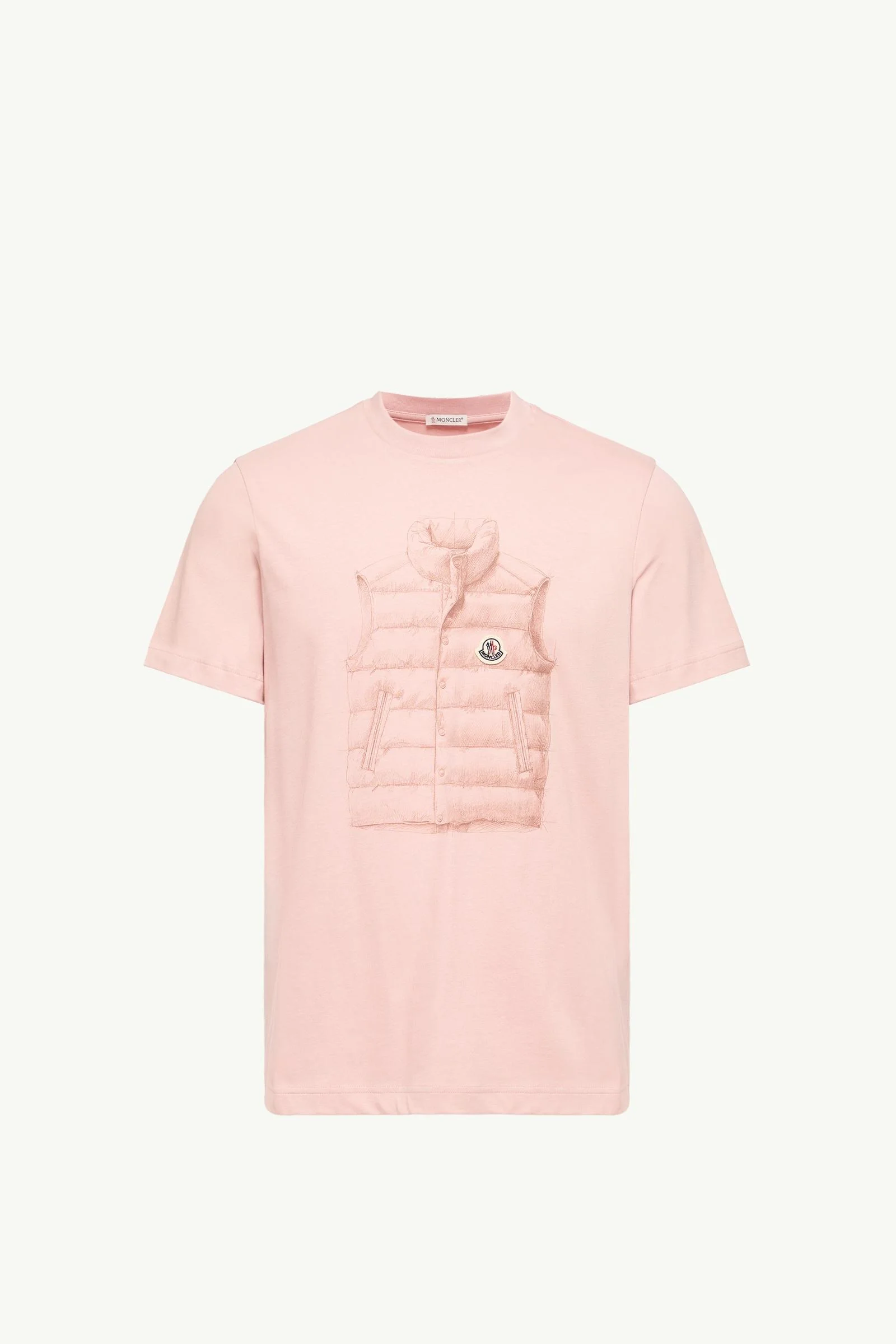 Down Jacket Print Cotton T-Shirt - 1