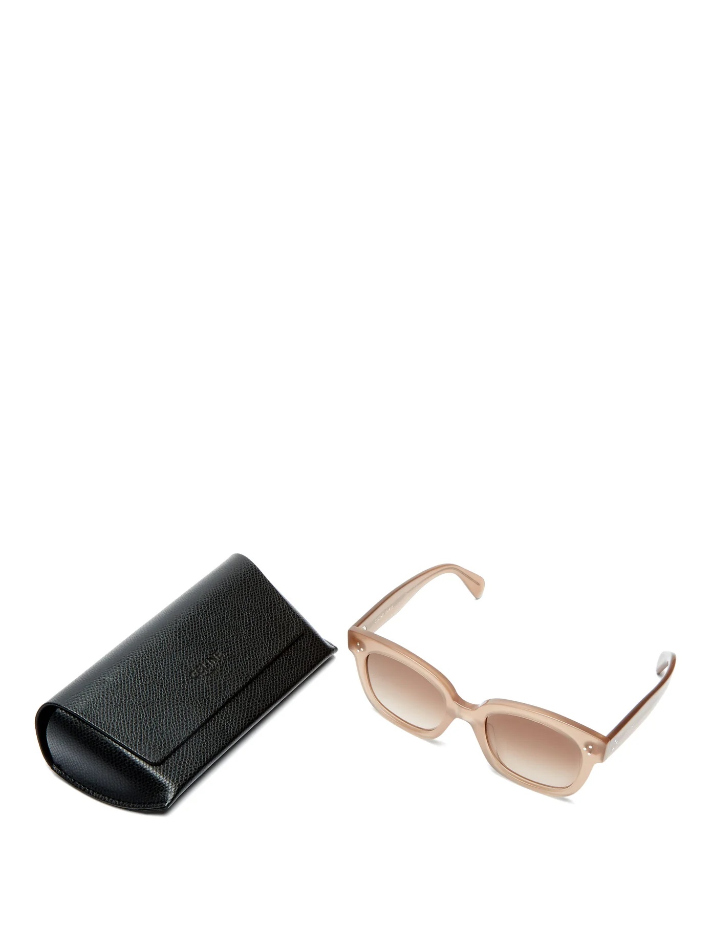 Oversized round acetate sunglasses - 5