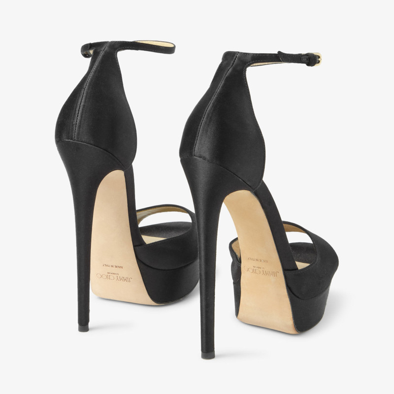 JIMMY CHOO Max 150
Black Satin Sandal outlook